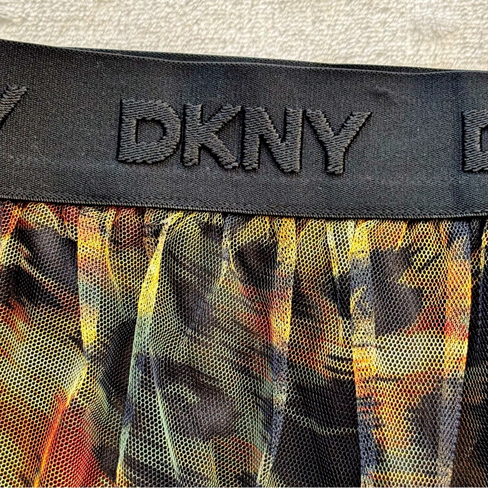 DKNY Animal Print Sheer Tulle Overlay A-Line Midi Skirt—NWT—S - Picture 10 of 15